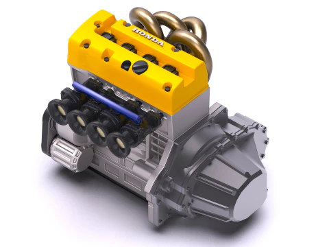 Honda K20 Spoon Sports Engine 3D Model