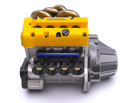 Honda K20 Spoon Sports Engine 3D Model