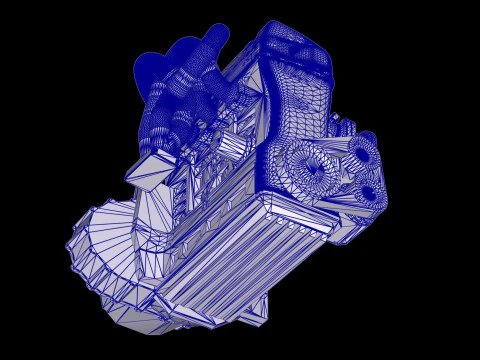 Honda K20 Spoon Sports Engine 3D Model