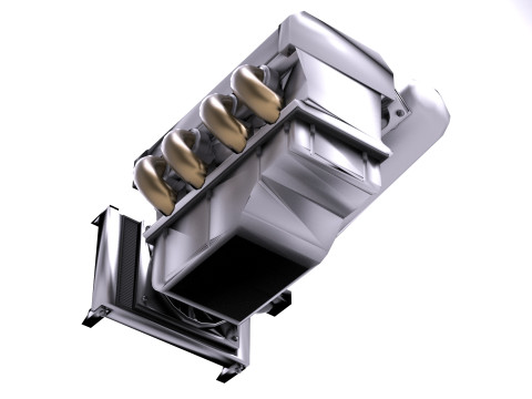 Toyota 4AGE DOHC 16 Valve Inline-4 Engine 3D Model