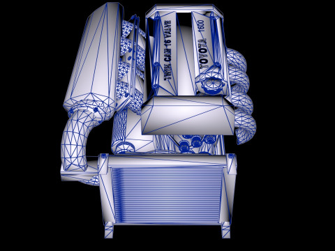 Toyota 4AGE DOHC 16 Valve Inline-4 Engine 3D Model