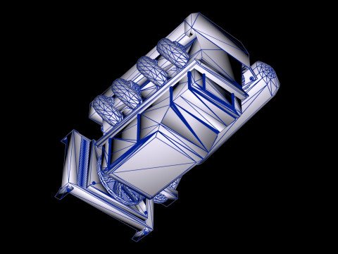 Toyota 4AGE DOHC 16 Valve Inline-4 Engine 3D Model