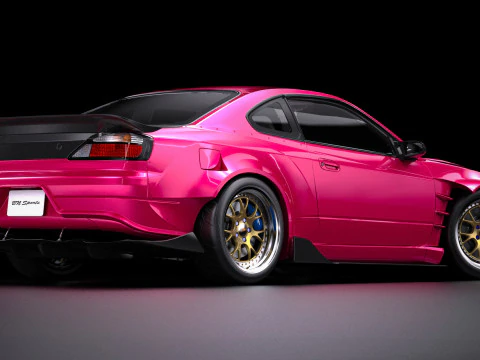 BN Sports Nissan Silvia S15 Lowpoly Model 3D Model