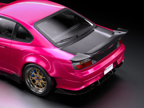 BN Sports Nissan Silvia S15 Lowpoly Model 3D Model