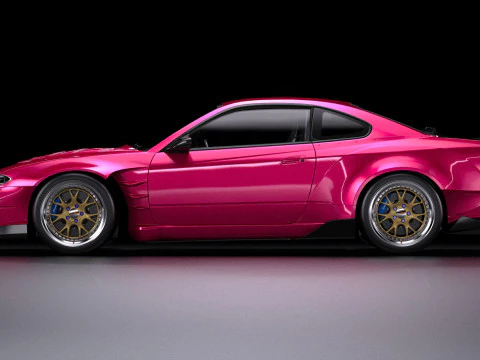 BN Sports Nissan Silvia S15 Lowpoly Model 3D Model