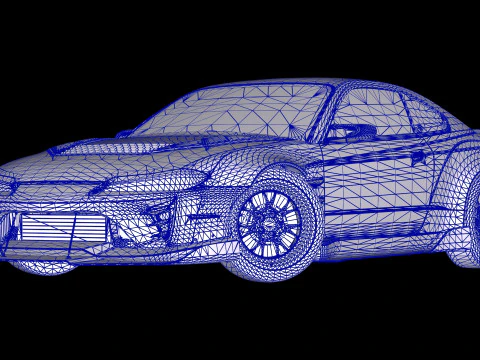 BN Sports Nissan Silvia S15 Lowpoly Model 3D Model