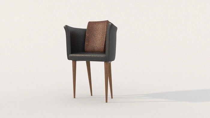 single armchair 3D Model .c4d .max .obj .3ds .fbx .stl .blend