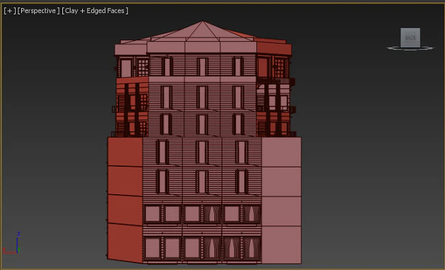 biuld 001 3D Model .c4d .max .obj .3ds .fbx .stl .blend