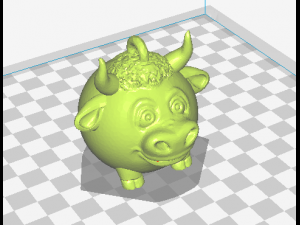 bull 3Dプリントモデル