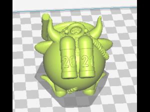 bull 3Dプリントモデル