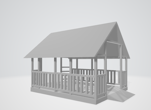 bengalow 3D Model .c4d .max .obj .3ds .fbx .stl .blend 