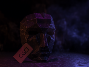 Mask squid game Model Cetak 3D