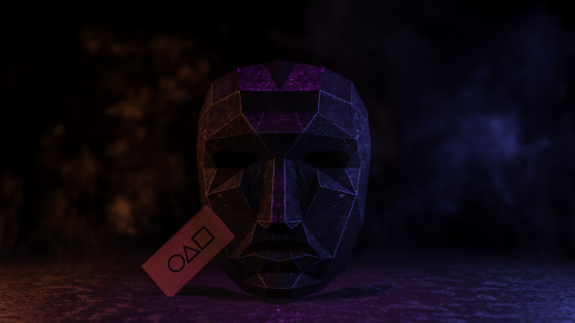 Mask squid game Model Cetak 3D .c4d .max .obj .3ds .fbx .stl .blend 