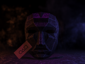 Mask squid game Model Cetak 3D