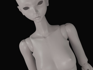Asian lady doll 3D Printed BJD 3D-Druckmodell
