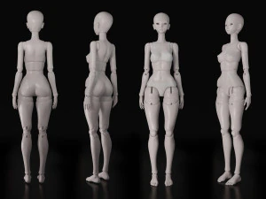 アジアの女性人形 3D プリント BJD 3Dプリントモデル