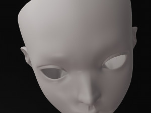 Asian lady doll 3D Printed BJD 3D-Druckmodell