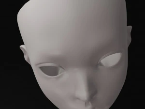 Asian lady doll 3D Printed BJD 3D Print Model