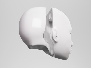 BJD doll 3D doll head model AT001 Modèles 3D en vedette
