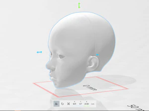 BJD doll 3D doll head model AT001 3D Print Model