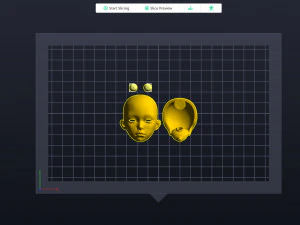 BJD doll 3D doll head model AT001 3D Print Model