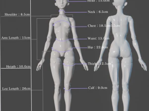 Arise BJD Ball Jointed Doll 3D Printed Model Doll 3D print model 3D Print Model