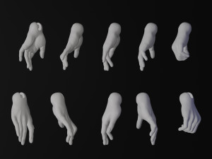 BJD doll 3D doll hand model AT001 3D print Free model Free 3D Принт Модель