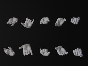 BJD doll 3D doll hand model AT001 3D print Free model Free 3D Принт Модель