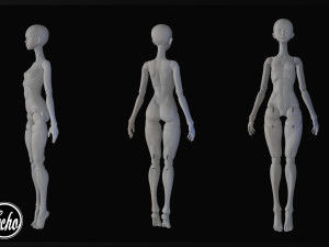 Anatomical doll BJD 30mm 3D print model 3D Print Model