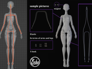 Anatomical doll BJD 30mm 3D print model 3D Print Model