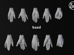 Anatomical doll BJD 30mm 3D print model 3D Print Model