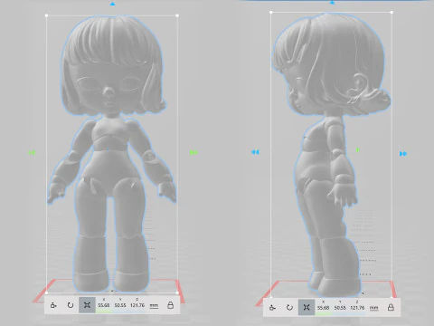 BJD Doll Girl Beta Ball Joint Doll 3D Printed Model 3D Print Model