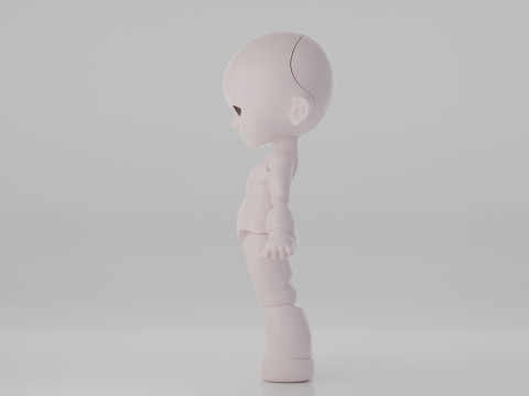 BJD Doll Girl Beta Ball Joint Doll 3D Printed Model 3D 打印模型
