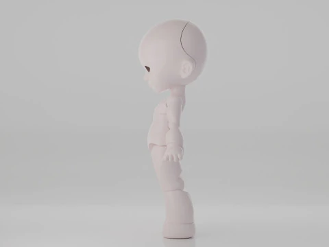 BJD Doll Girl Beta Ball Joint Doll 3D Printed Model 3D Print Model