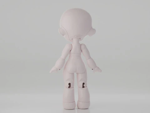 BJD Doll Girl Beta Ball Joint Doll 3D Printed Model 3D Print Model