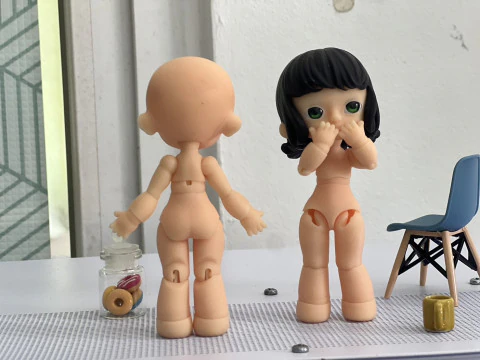 BJD Doll Girl Beta Ball Joint Doll 3D Printed Model 3D Print Model