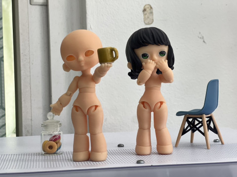 BJD Doll Girl Beta Ball Joint Doll 3D Printed Model 3D 打印模型