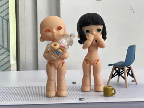 BJD Doll Girl Beta Ball Joint Doll 3D Printed Model 3D Print Model