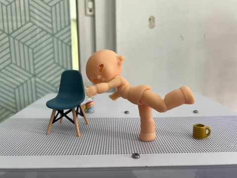BJD Doll Girl Beta Ball Joint Doll 3D Printed Model 3D 打印模型