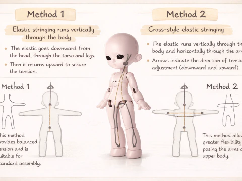 BJD Doll Girl Beta Ball Joint Doll 3D Printed Model 3D Print Model