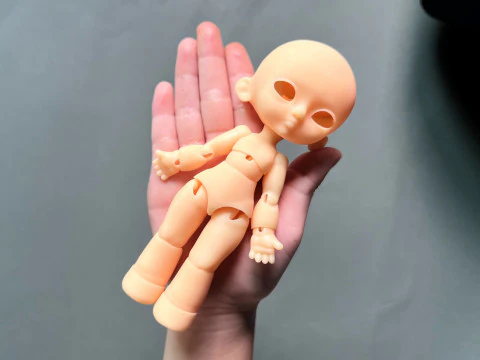 BJD Doll Girl Beta Ball Joint Doll 3D Printed Model 3D Print Model