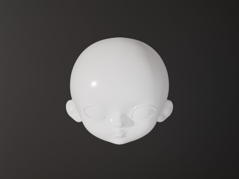 BJD doll 3D doll head model BETA002 3D print model 3D print model 3Dプリントモデル