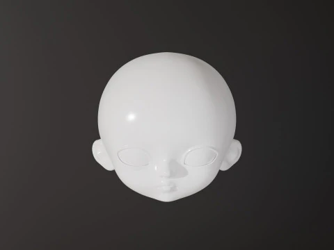 BJD doll 3D doll head model BETA002 3D print model 3D print model 3D Print Model