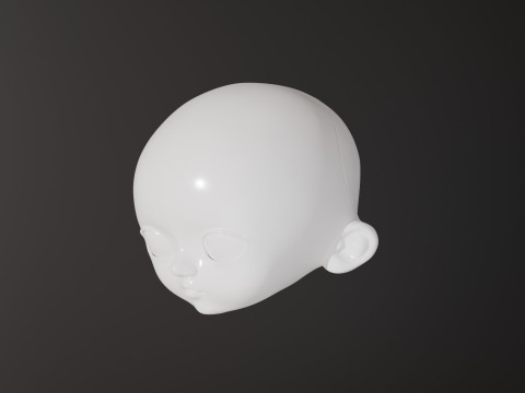 BJD doll 3D doll head model BETA002 3D print model 3D print model 3Dプリントモデル
