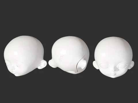 BJD doll 3D doll head model BETA002 3D print model 3D print model 3D Print Model