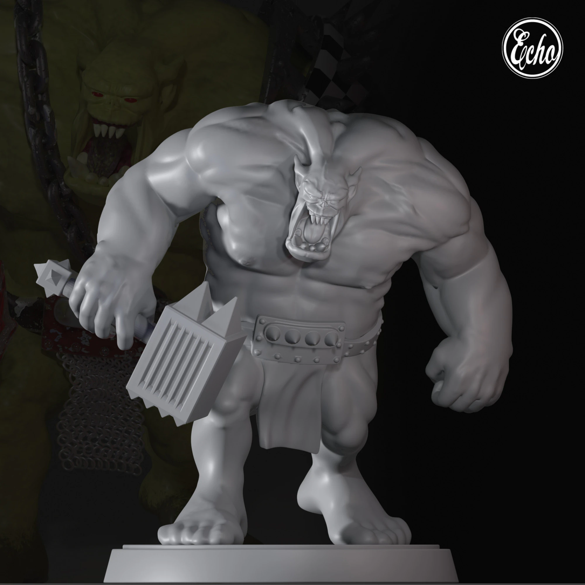 オーク1 3Dプリントモデル .c4d .max .obj .3ds .fbx .stl .blend