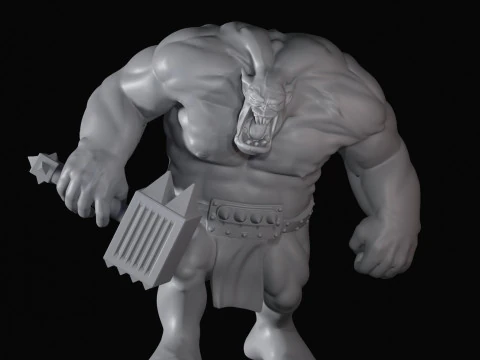 オーク1 3Dプリントモデル