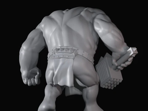 オーク1 3Dプリントモデル