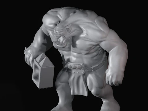 オーク1 3Dプリントモデル