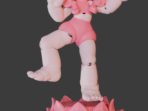 A child born from a lotus flower 3D print model 3D Model